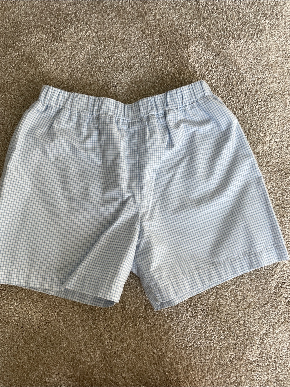 The Beaufort Bonnet Company Light Blue Checked Kids Shorts